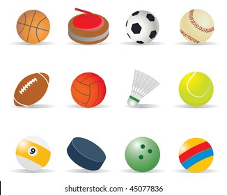 Sport balls. Vector illustration for you design