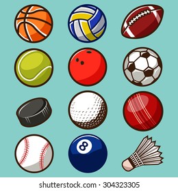 Sport Balls Vector Set 02