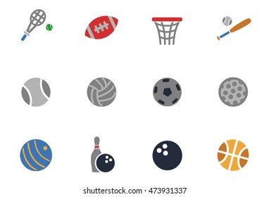 sport balls web icons for user interface design