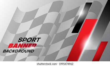 sport banner background with some light