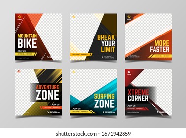 Sport Banner For Digital Marketing, Social Media Post And Web Banner