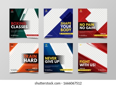 Sport banner template for social media post, digital marketing, flyer and web banner