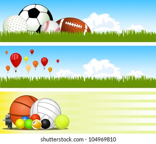 Sport banners. Vector