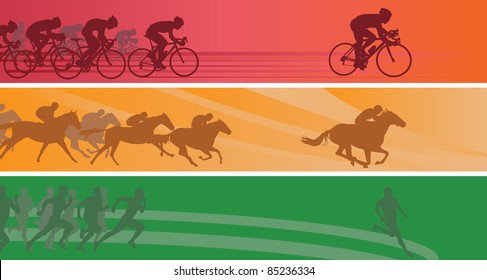 Sport banners. Vector illustration