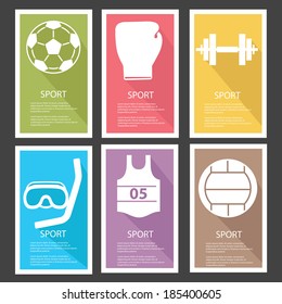 Sport banners,vector