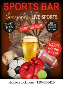 Sport bar poster.