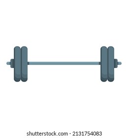 Sport barbell icon cartoon vector. Gym fitness. Workout cardio