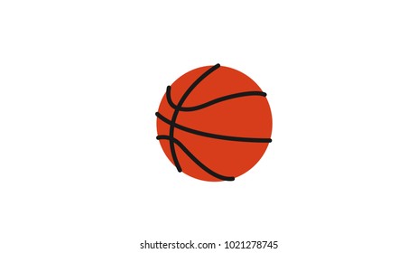 Sport basket ball isolated vector illustration