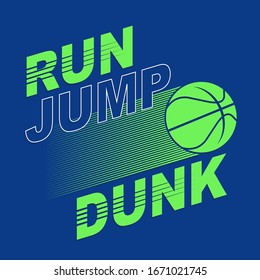 Sport Basket Ball Typography, Tee Shirt Graphics, Vectors