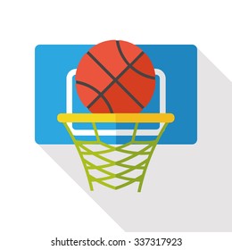 sport basketball flat icon