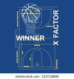 Sport Basketball Illustration. T Shirt Graphics. Vectors