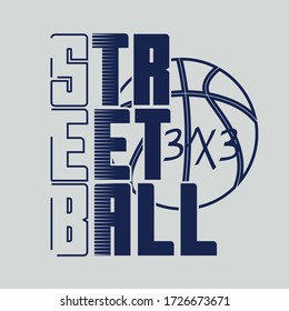 Sport basketball typography , tee shirt graphics , vector illustration , print