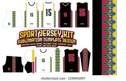 Sport Batik Jersey template pattern 82 Sublimation for Soccer Football Esport Basketball Design