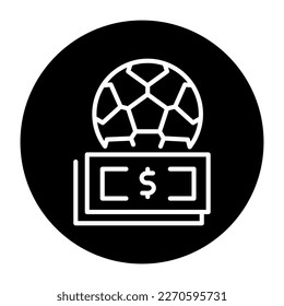 Sport bet black line icon. Casino game. Pictogram for web page