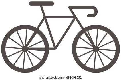 Sport bicycle icon