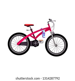 Sport bicycle illustration. Wheels, driving, road. Cycling concept. Vector illustration can be used for topics like activity, vehicle, driving