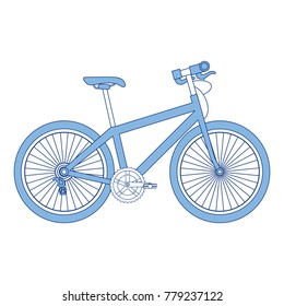 sport bicycle isolated icon