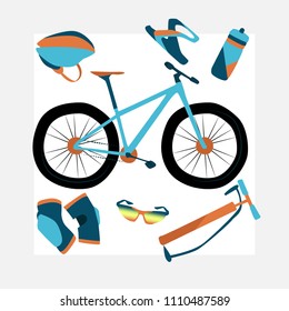 A sport bicycle with special equipment