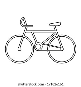 sport bicycle symbol vector
