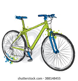 Sport bicycle vector . 
