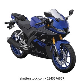 sport bike art design vector blue black template r1 isolated white power engine motor fast ride rider wheels motorbike background