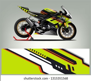 Sport bike graphic vector. Racing sport bike livery.