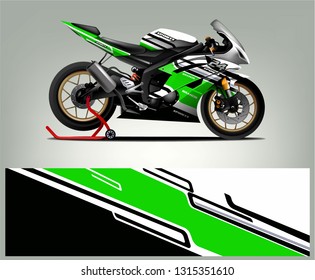 Sport bike graphic vector. Racing sport bike livery.