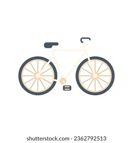 Sport bike icon flat vector. People athlete. Young person isolated