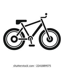 Sport bike icon simple vector. Active lifestyle. Bicycle workout