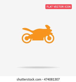 Sport bike icon. Vector concept illustration for design.
