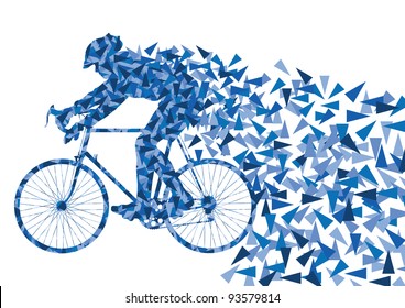 Sport bike   rider vector concept background