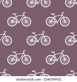 Patrón sin fisuras de la bicicleta deportiva. Ilustración vectorial.