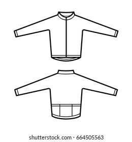 Sport bike wear vector illustration set. Suited for sport wear  manufactures and shops.

