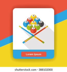 sport Billiards flat icon