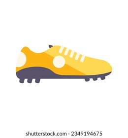 Sport boot icon flat vector. Soccer shoe. Football pair isolated