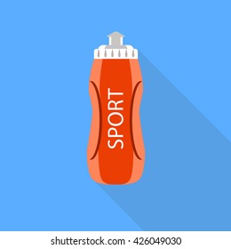Sport bottle sign icon, Vector flat 