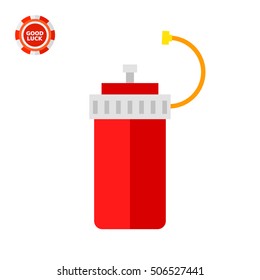 Sport Bottle with Straw Icon