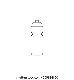 Sport Bottle Water Line Icon, Hydro Flask, Vector Graphics, A Linear Pattern On A White Background, Eps 10.