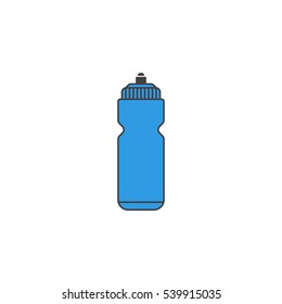 Sport bottle water solid icon, hydro flask, vector graphics, a colorful linear pattern on a white background, eps 10.