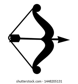 Sport | Bow and Arrow Vector Illustration Silhouette