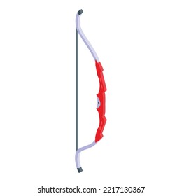 Sport bow icon isometric vector. Arrow competition. Game aim
