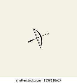sport bow vector icon