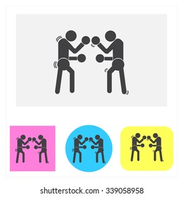 The sport boxing Editable vector icons for , advertise Web sites and print