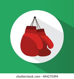 sport. Boxing gloves. Healthy lifestyle. Icon. For your design