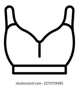 Sport bra icon outline vector. Shop store. Sale sporting