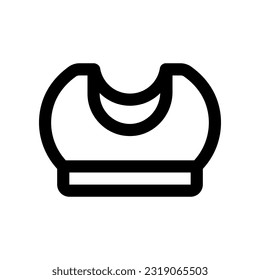 sport bra icon for your website design, logo, app, UI.