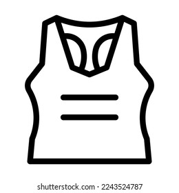 sport bra line icon illustration vector graphic