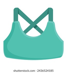 Sport bra runner icon cartoon vector. Sale step workout. Gear athletic start