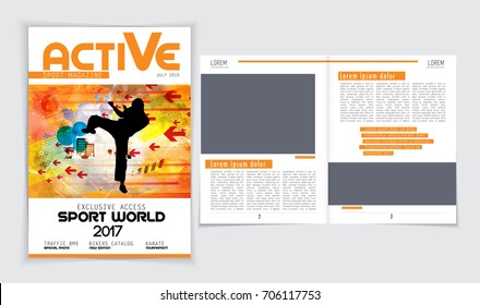 Sport brochure layout