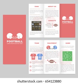Sport brochure template. Good for advertising and information printed products.